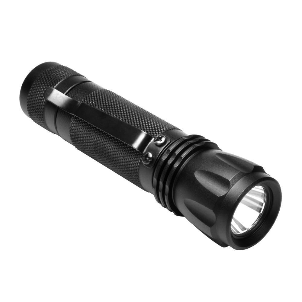 NcStar Tactical Flashlight 3W Ultra-Bright LED 160 Lumens Weaver Mount