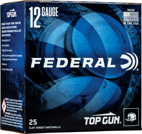 Federal 12 Gauge Shotgun Ammo Top Gun 2.75 in 1 oz #7.5
