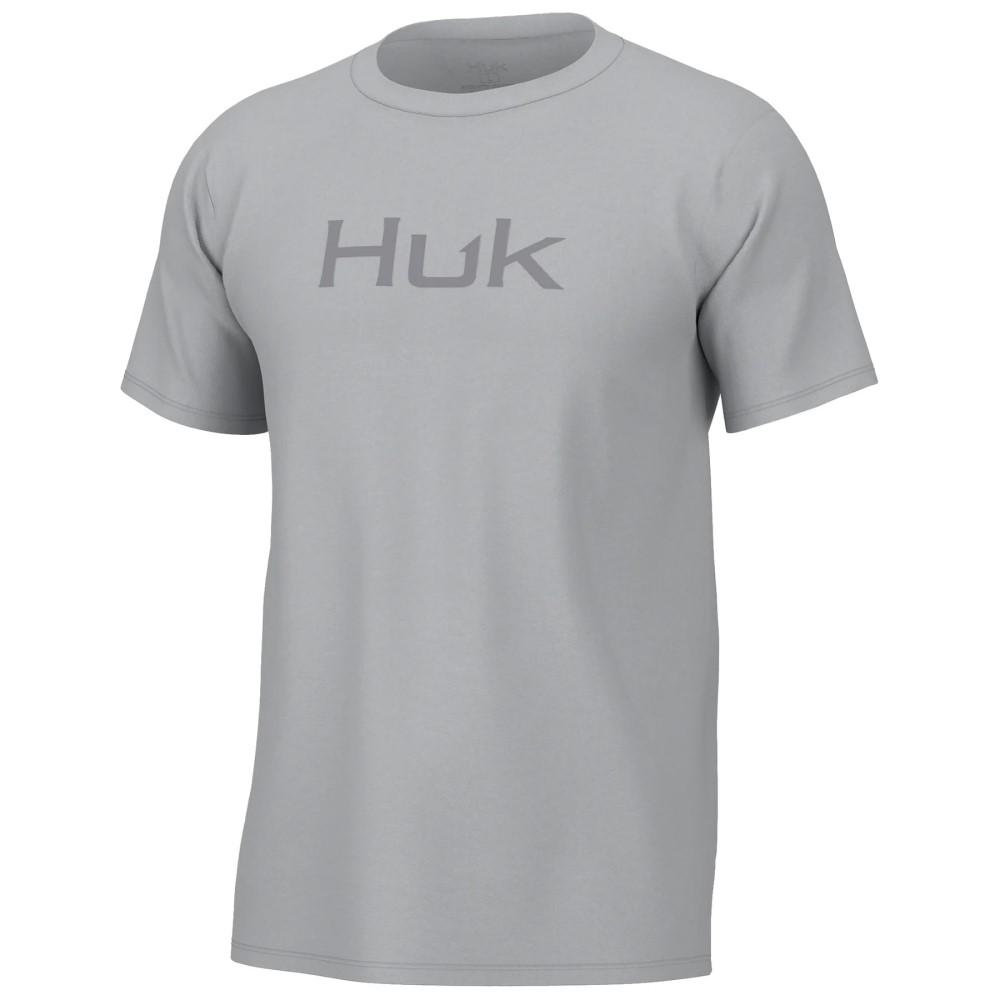 Huk Logo Short Sleeve Shirt in Harbor Mist Large