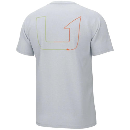 Huk Fly Line White Short Sleeve Shirt for On and Off the Water S