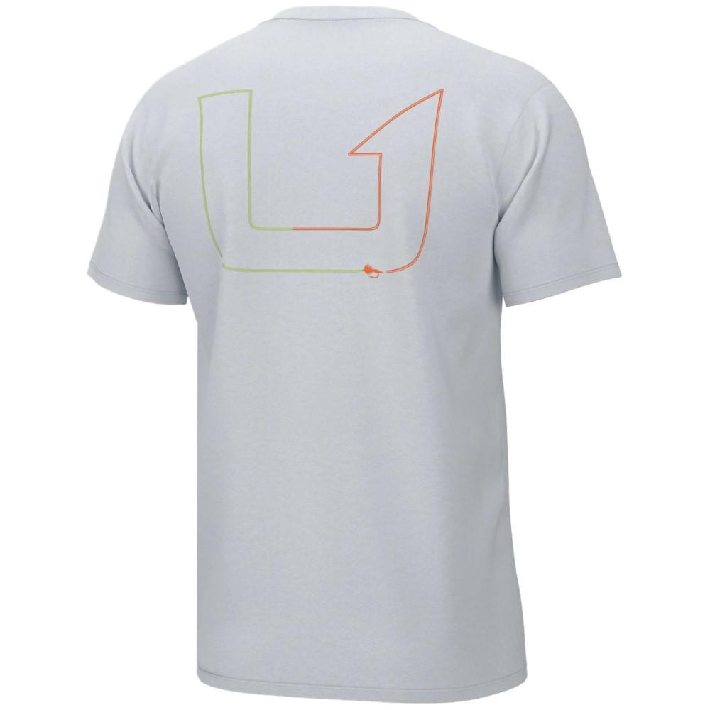 Huk Fly Line Short Sleeve T-Shirt Men's White M