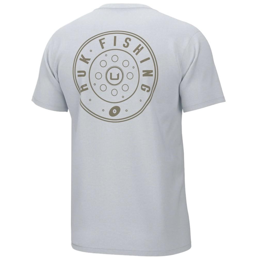 Huk Reel On Short Sleeve White Size Small