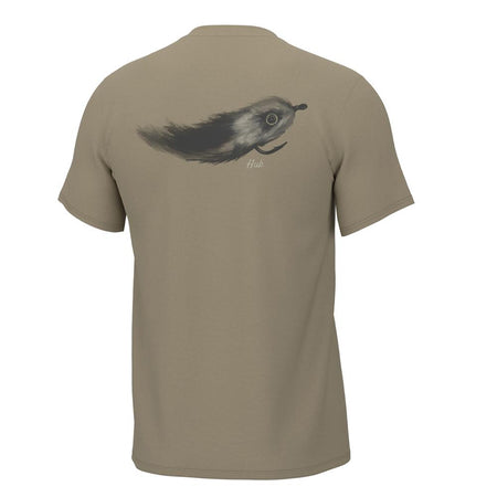 Huk Streamer Fly Short Sleeve Performance Shirt Overland Trek Size M