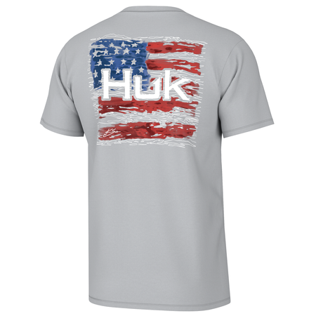 Huk KC Fly Flag Shirt Short Sleeve Harbor Mist XX-Large