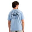 Huk Marlin Circle Short Sleeve Pocket Shirt Cerulean L