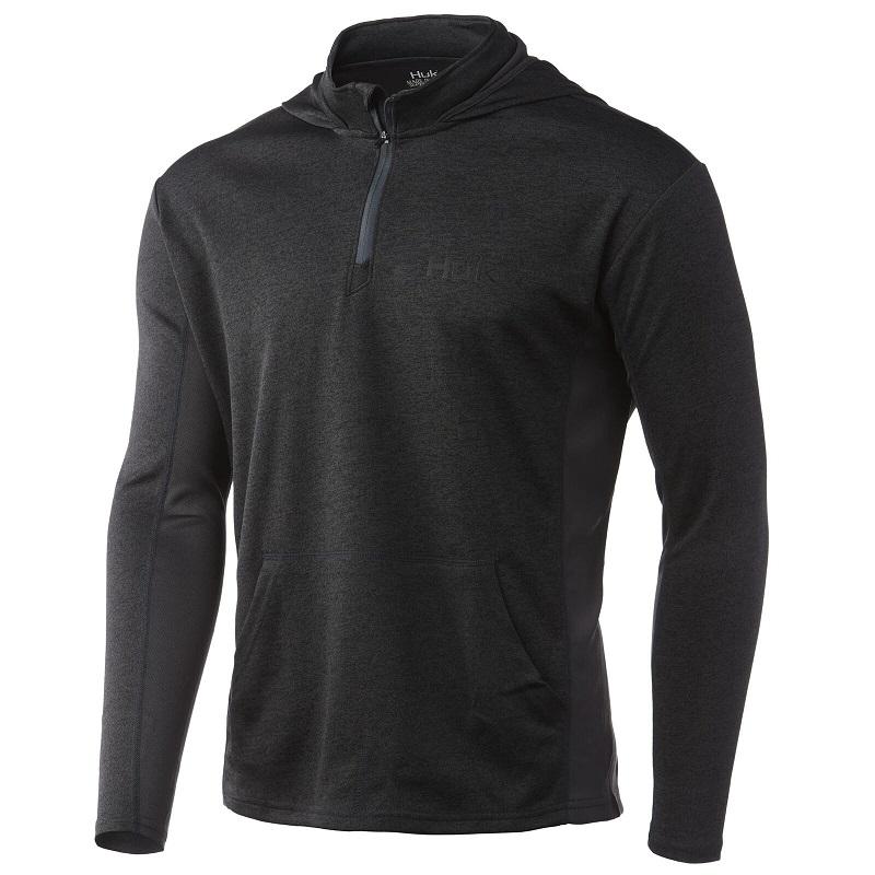 Huk Icon X Coldfront Hoodie Size Small Volcanic Ash Heather