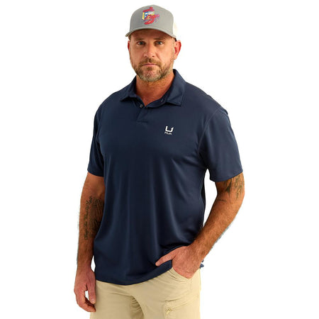 Huk Icon Short Sleeve Performance Polo Naval Academy M