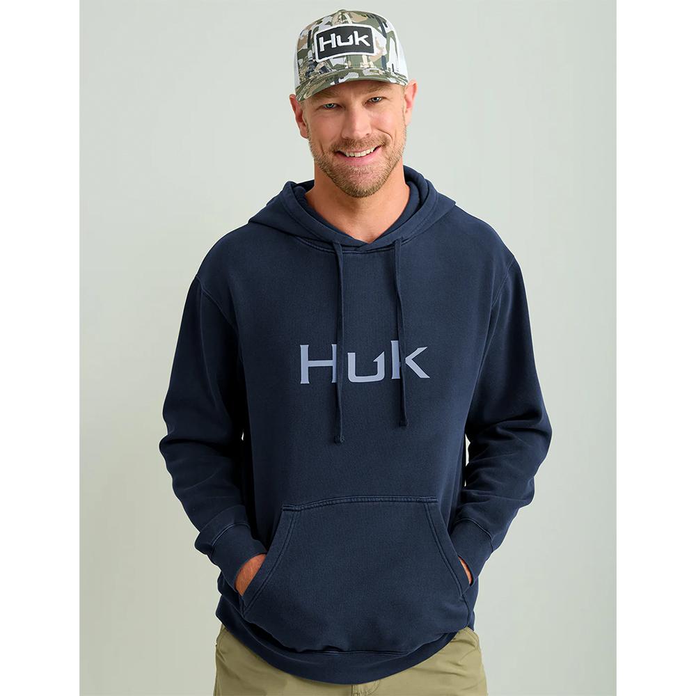 Huk Huk'd Up Logo Hoodie Long Sleeve Naval Academy Size L