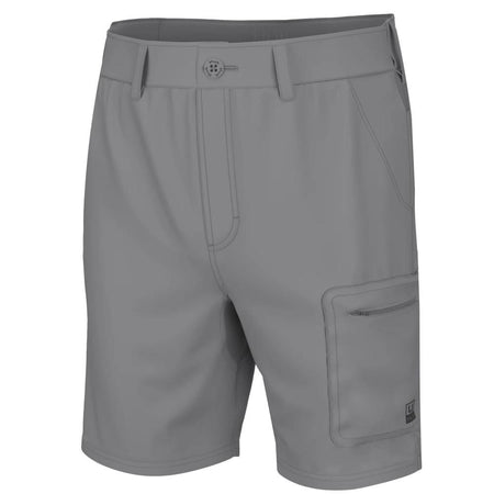 Huk Next Level 7" Performance Fishing Shorts Overcast Grey M