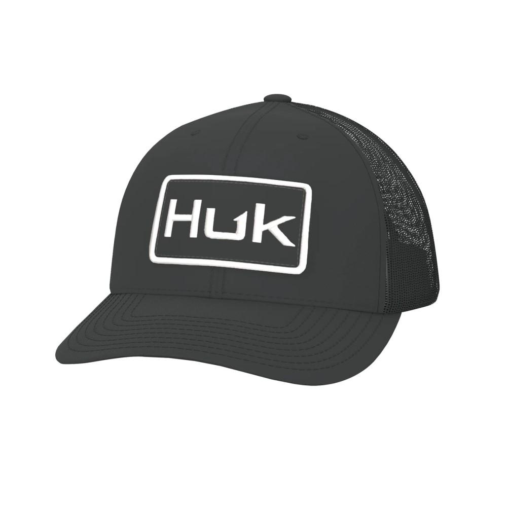 Huk Mid-Profile Logo Trucker Hat Black Color