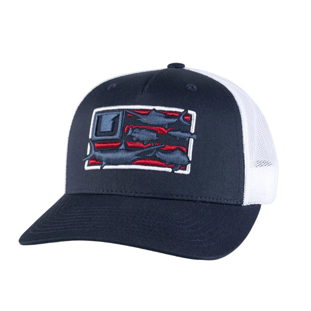 Huk Trophy Flag Embroidered Trucker Hat Naval Academy