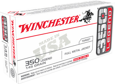 Winchester USA Rifle Ammo 350 Legend 145 Grain Full Metal Jacket(FMJ)