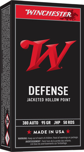 Winchester USA Jacketed Hollow Point 95 Grain .380 ACP/Auto 955 fps 020892219670