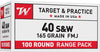 Winchester Ammo USA40SWVP USA 40 S W 165 gr Full Metal Jacket  FMJ 