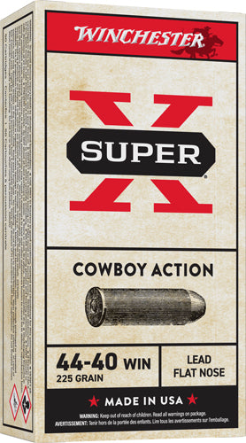 Winchester .44-40 Winchester USA Super X Cowboy Action 225 grain Lead Flat Nose ammunition