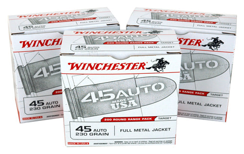 Winchester .45 ACP/Auto USA Range Pack 230 grain Full Metal Jacket ammunition