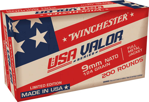 WINCHESTER USA VALOR 9MM 124GR-FMJ 1000RD CASE LOT