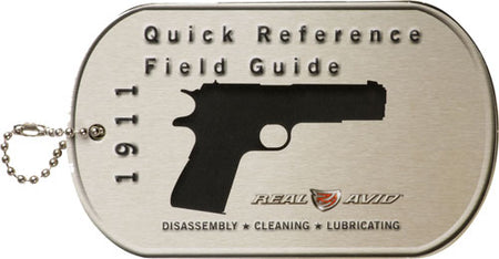 Real Avid 1911 Field Guide Color-Coded Maintenance Cards