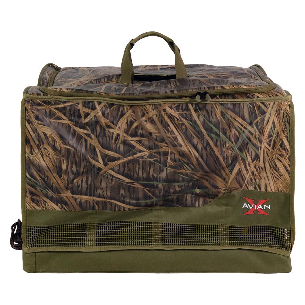 Avian-X Floating Waterfowl Decoy Bag 12 Slots Mossy Oak Shadow Grass Camo