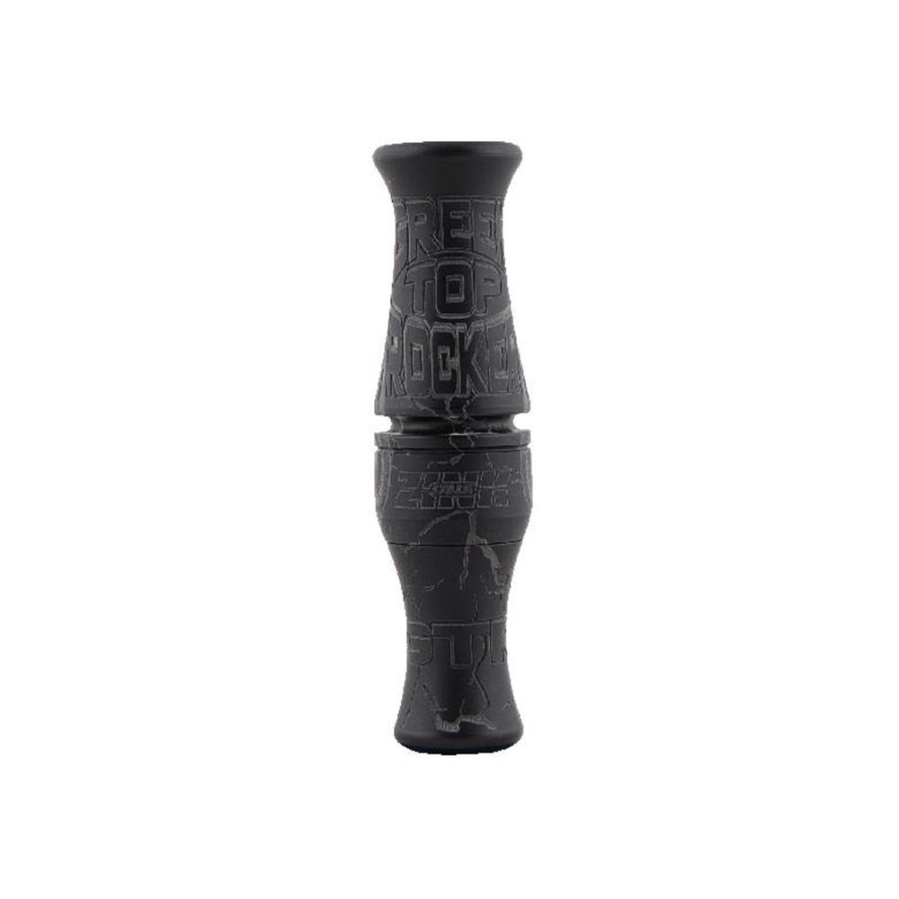 Zink Green Top Rocker Single Reed Duck Call Black Stealth Finish