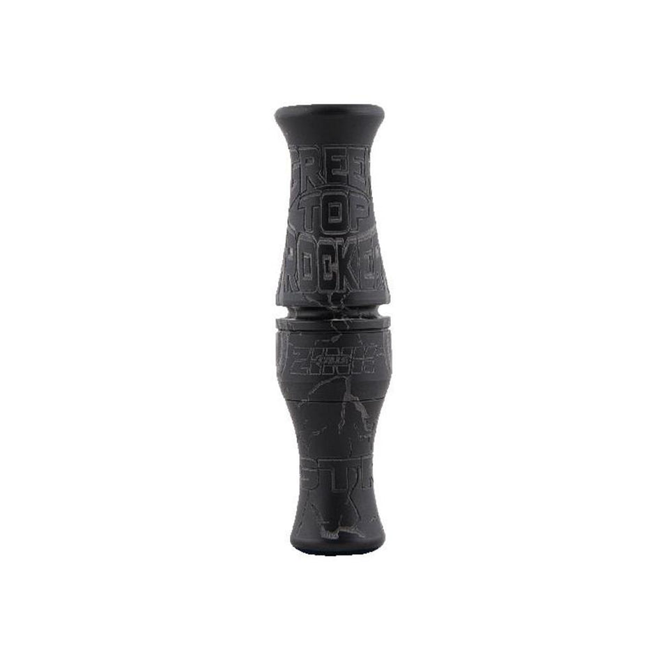 Zink Green Top Rocker Single Reed Duck Call Black Stealth Finish