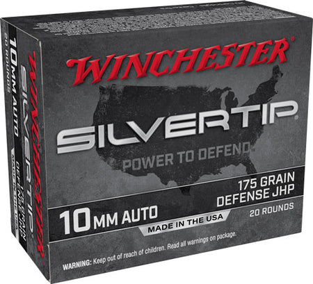 Winchester Super-X Pistol Ammo 10mm 175 gr. Silvertip Hollow Point (SHP)