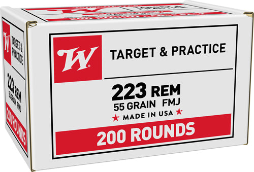 Winchester .223 Remington USA 55 grain Full Metal Jacket ammunition