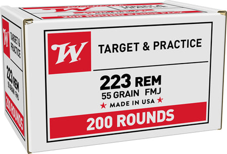 Winchester .223 Remington USA 55 grain Full Metal Jacket ammunition