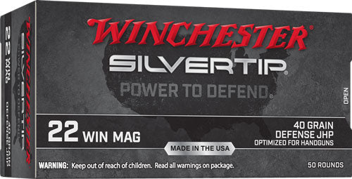 Winchester Silvertip Hollow Point 40 Grain .22 Magnum 1320 fps 020892104785