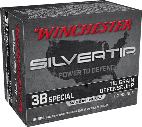 Winchester Silvertip Silvertip Jacket Hollow Point 110 Grain .38 Special 945 fps 020892227712