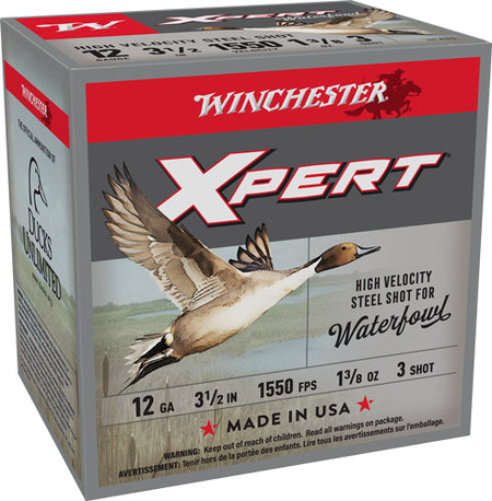 Winchester WEX12L3 Super X Xpert 12 Gauge 3.5" 1-3/8oz 3 Shot 1550 fps 020892015418