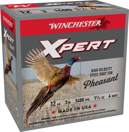 Winchester WEXP123H4 Xpert Pheasant 12 Gauge 3" 1-1/4oz 4 Shot 1400 fps 020892027046