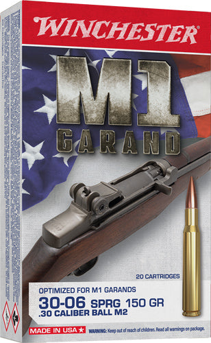 Winchester .30-06 Springfield Active Duty M2 150 grain Full Metal Jacket ammunition
