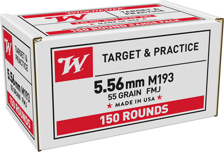 Winchester 5.56x45mm NATO USA White Box M193 Value Pack 55 grain Full Metal Jacket ammunition