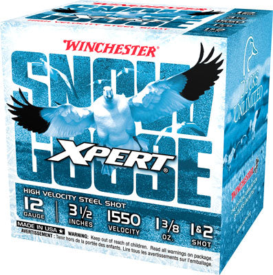 Winchester WXS12L12 Xpert Snow Goose 12 Gauge 3.5" 1-3/8oz 1/2 Shot 1550 fps 020892024724