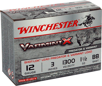 Winchester X123VBB Varmint X Shot-Lok 12 Gauge 3" 1-1/2oz BB 1300 fps 020892023437