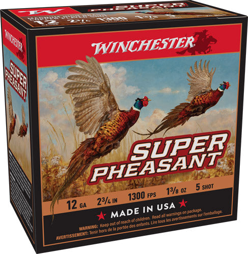Winchester X12PH5 Super Pheasant Magnum 12 Gauge 2.75" 1-3/8oz 5 Shot 1300 fps 020892015890
