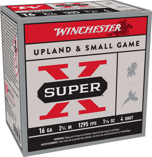 Winchester X16H4 Super X Heavy Game Load 16 Gauge 2.75" 1-1/8oz 4 Shot 1295 fps 020892000742
