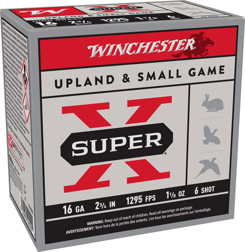 Winchester X16H6 Super X Heavy Game Load 16 Gauge 2.75" 1-1/8oz 6 Shot 1295 fps 020892000209
