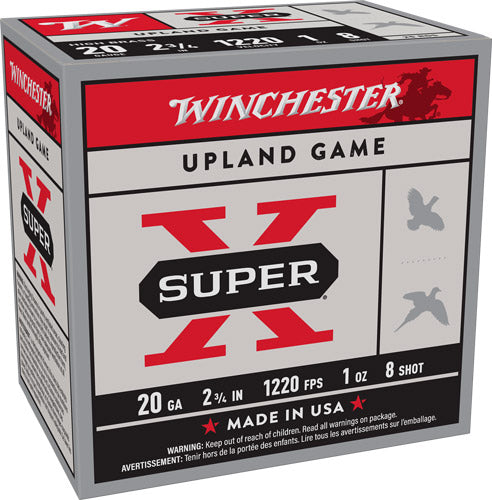 Winchester X208 Super X Heavy Game Load 20 Gauge 2.75" 1oz 8 Shot 1220 fps 020892009127