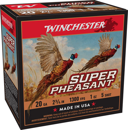 Winchester X20PH5 Super Pheasant Magnum 20 Gauge 2.75" 1oz 5 Shot 1300 fps 020892015975