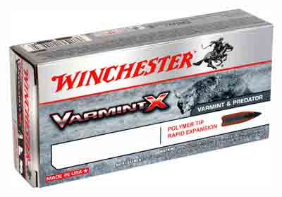 Winchester .22-250 Remington Varmint X 55 grain Polymer Tip Rapid Expansion ammunition