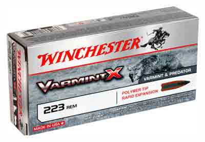 Winchester Varmint X Polymer Tip Rapid Expansion 40 Grain .223 Remington 3600 fps 020892219953