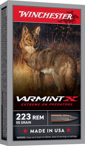 Winchester .223 Remington Varmint X 55 grain Extreme Point ammunition