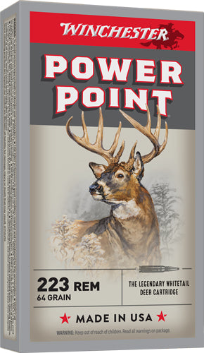 Winchester Super X Jacketed Soft Point 55 Grain .223 Remington 3240 fps 020892200296