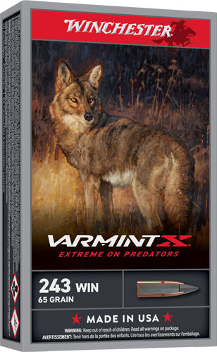 Winchester Varmint X Extreme Point 65 Grain .243 Winchester 3620 fps 020892233317