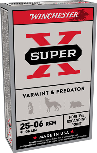 Winchester .25-06 Remington Super X 90 grain Positive Expanding Point ammunition
