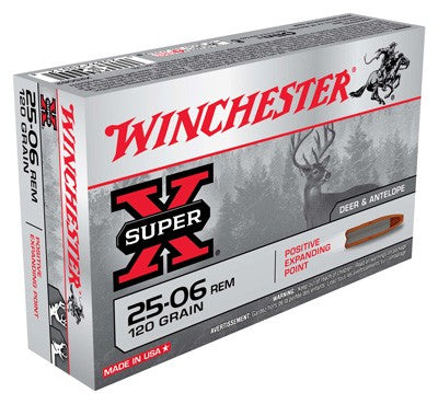 Winchester .25-06 Remington Super-X 120 grain Positive Expanding Point ammunition