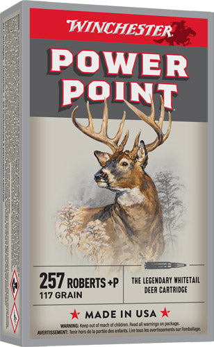 Winchester .257 Roberts Super X 117 grain Power-Point ammunition