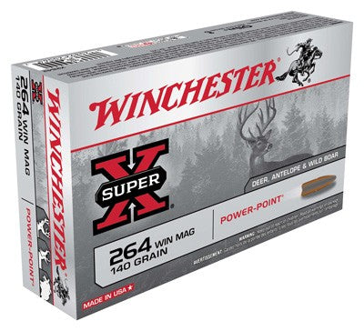 Winchester .264 Winchester Mag Super-X Power-Point 140 grain Pointed Soft Point ammunition